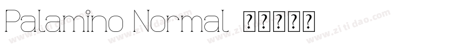Palamino Normal字体转换